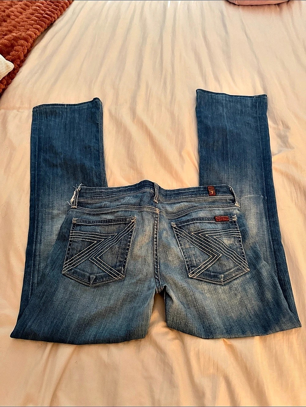 7 For All Mankind Flynt Bootcut Jeans Women's Blue